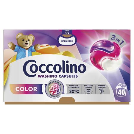 Kapsuly na pranie, 40 ks, COCCOLINO "3in1 Color"