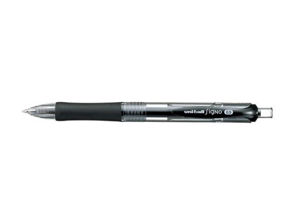 Gélové pero, 0,3 mm, stláčací mechanizmus, UNI "UMN-152", čierne