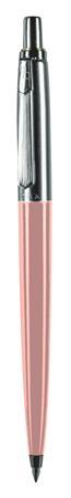 Guľôčkové pero, 0,8 mm, stláčací mechanizmus, pastelové ružové telo pera, PAX, modrá