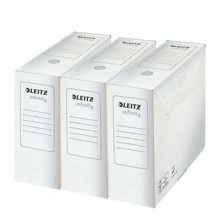 Archívny box, A4, 100 mm, LEITZ "Infinity", biely