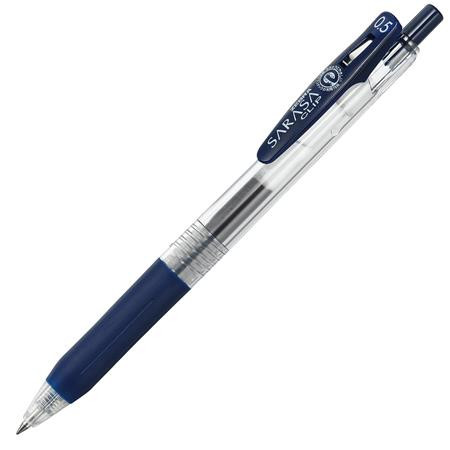Gélové pero, 0,33 mm, stláčací mechanizmus, ZEBRA "Sarasa Clip",čierno modré