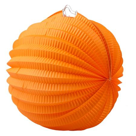 . Lampión, okrúhly, 22 cm, oranžový 1