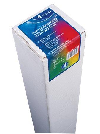 Plotrový papier, do atramentovej tlačiarne, A0+, 914 mm x 50 m x 50 mm, 90g, VICTORIA