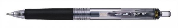 Gélové pero, 0,2 mm, stláčací mechanizmus, UNI "UMN-138", čierna