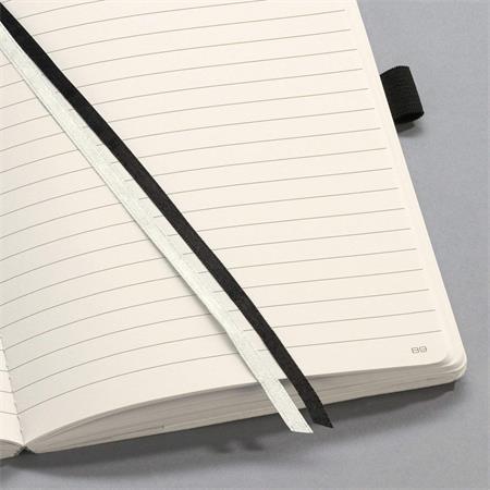 Zápisník, exkluzívny, A5, linajkový, 97 strán, s mäkkou obálkou, SIGEL "Conceptum", čierna
