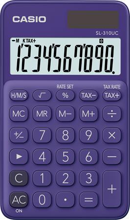 Vrecková kalkulačka, 10-miestna, CASIO "SL 310", fialová