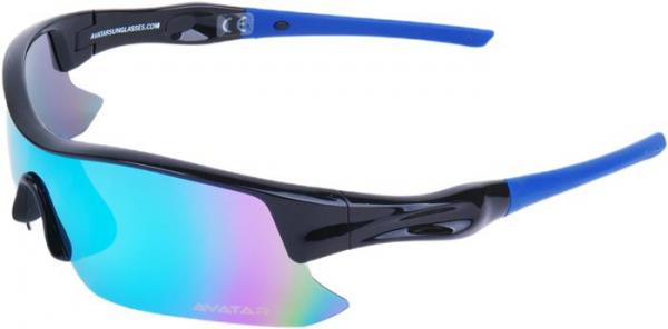 Slnečné okuliare "Shield", polarizačné sklíčka, AVATAR, čierna