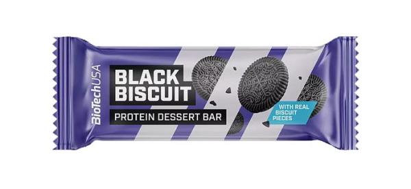 Proteínová tyčinka, bezlepková, 50g, BIOTECH USA "Protein Dessert Bar", Black Biscuit