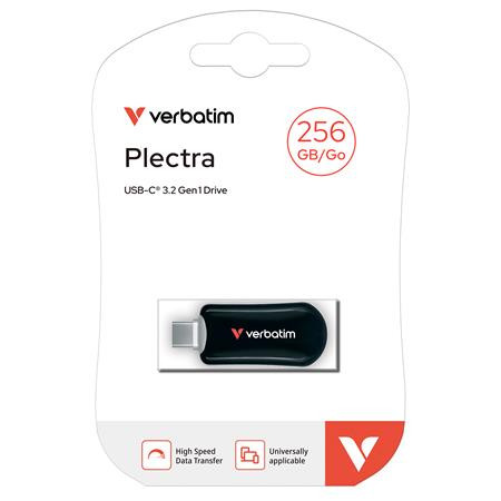 USB kľúč, 256GB, USB-C 3.2 Gen1, VERBATIM "Plectra", čierny 4