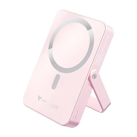 Power banka, externá batéria, magnetická (bezdrôtová), 10 000 mAh, stojanček, VERBATIM "Ch 2