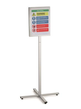 Podlahový stojan, vonkajší, A3, DURABLE „INFO STAND“, antracitovo sivý 4