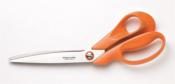 Nožnice, krajčírske, 27 cm, FISKARS "Classic", oranžová