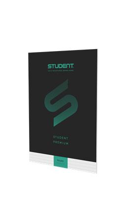 Zošit, A4, linajkový, 32 listov, ICO "Student Premium", čierny 2