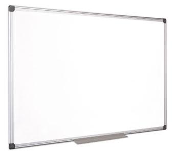 Biela tabuľa, magnetická, smaltovaná, 120x180 cm, hliníkový rám, VICTORIA