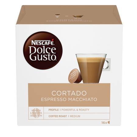 NESCAFE Kávové kapsuly, 16 ks,  NESCAFÉ "Dolce Gusto Cortado Espresso Macchiato"