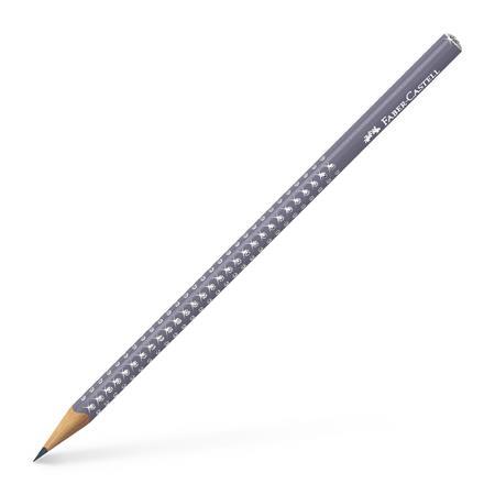 Grafitová ceruzka, B, trojhranná, FABER-CASTELL "Sparkle", perleťovo šedá