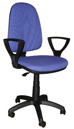 . Kancelárska stolička, textilné čalúnenie, LX opierky rúk,  "Megane", modrá