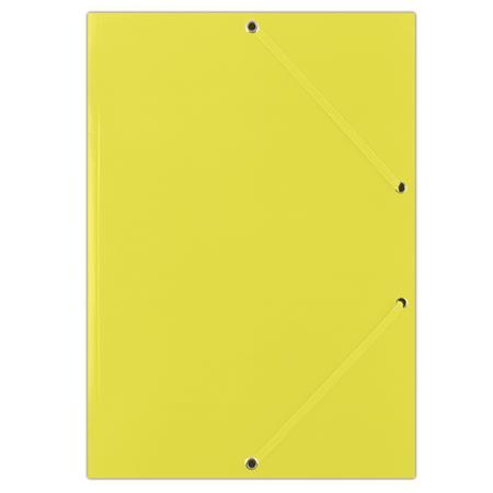 Doska s gumičkou, kartónová, A4, DONAU "Standard", žltá
