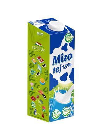 Mlieko, trvanlivé, s uzáverom, 1,5%, 1 l, MIZO