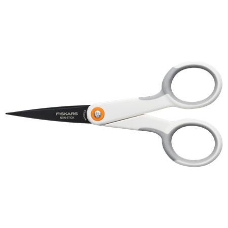 Nožnice, univerzálne, s nepriľnavým povrchom, 13 cm, FISKARS "MicroTip Titanium", biela 2