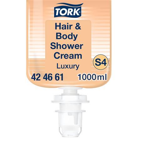 Sprchový gél na vlasy a telo, 1 l, S4 systém, TORK "Luxury"