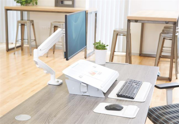 Držiak na monitor pre jeden monitor, FELLOWES „Eppa™ Single“, biely 3