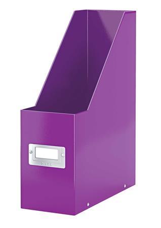 Zakladač, PP/kartón, 95 mm, LEITZ "Click&Store", fialová