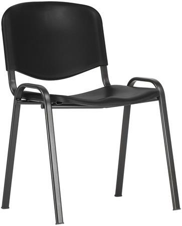 . Konferenčná stolička, plastová, "TAURUS PN  " čierna