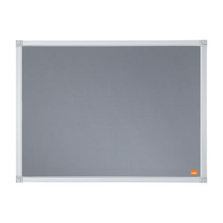 Odkazová tabuľa, hliníkový rám, 60x45 cm, NOBO "Essential", sivá