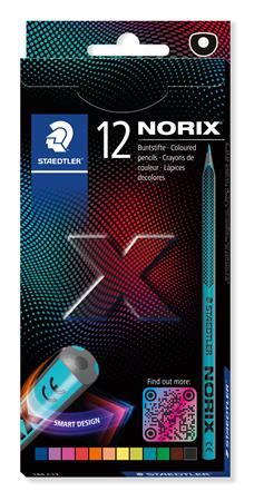 Farebné ceruzky, sada, STAEDTLER "Norix® 186", 12 rôznych farieb 1