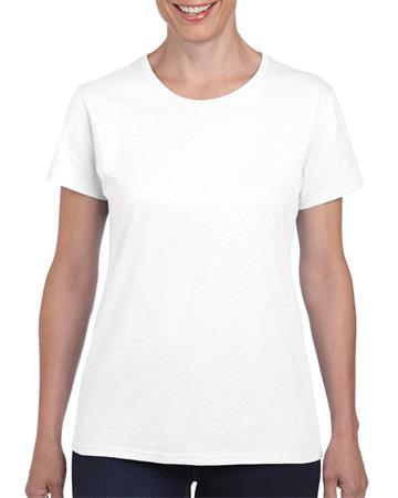 . Tričko, dámske, tvarované, 100% bavlna, veľkosť XXL "Gildan", biele