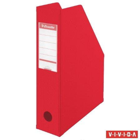 Zakladač, PVC/kartón, 70 mm, skladací, ESSELTE, Vivida červená