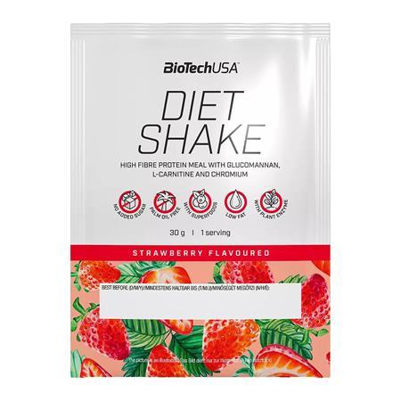Srvátkový nápoj v prášku, 30g, BIOTECH USA "Diet Shake", jahoda