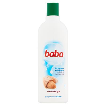 BABA Vlasový šampón, 400 ml, 2in1, BAB, mandľový