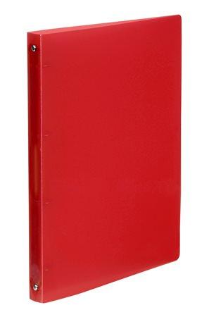 Krúžkový šanón, 4 krúžky, 25 mm, A4, PP, VIQUEL "Propyglass", červený