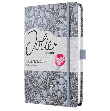 Diár, A5, týždenný, 2026, tvrdá obálka, SIGEL "Jolie", Enchanted Sky 2