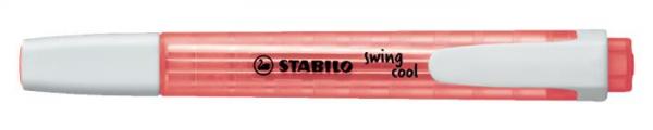 Zvýrazňovač, 1-4 mm, STABILO "Swing Cool", červený