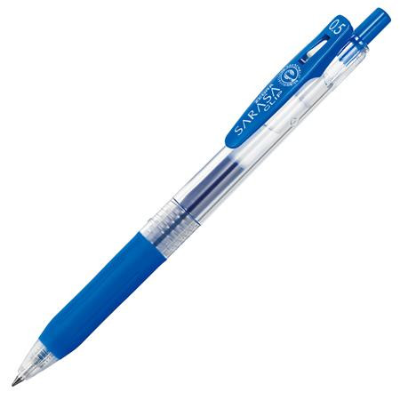Gélové pero, 0,33 mm, stláčací mechanizmus, ZEBRA "Sarasa Clip", kobaltovo modré 1