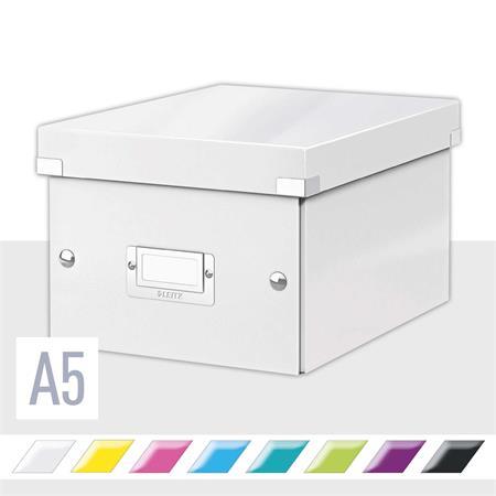 Škatuľa, rozmer A5, LEITZ "Click&Store", biela