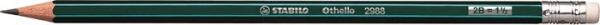 Grafitová ceruzka s gumou, 2B, šesťhranná, STABILO "Othello"