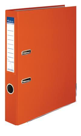 Pákový šanón, 50 mm, A4, PP/kartón, s ochranným spodným kovaním, VICTORIA, "Basic", oranžo