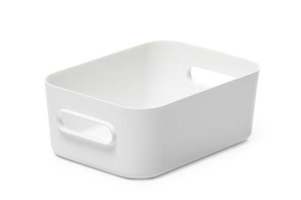 Úložný box, plastový, 1,5 l, SMARTSTORE "Compact S", biely