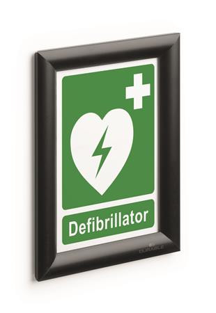 Plagátová tabuľa, nástenná, A5, hliníkový rám, DURABLE, čierna 4