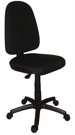 . Kancelárska stolička, čalúnená, čierny podstavec, "Golf", čierna