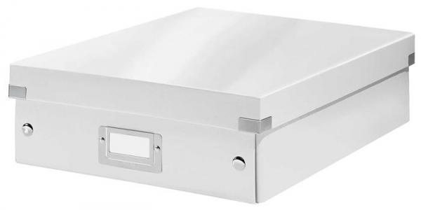 Škatuľa, organizačná, rozmer M, LEITZ "Click&Store", biela