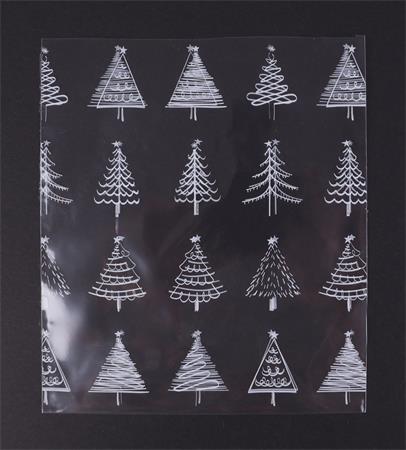 . Celofánové vrecko, BOPP, 100x150 mm, vianočný vzor