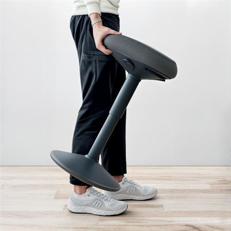 Balančná stolička na státie s oporou, ergonomická, LEITZ "Ergo Active", tmavosivá 8