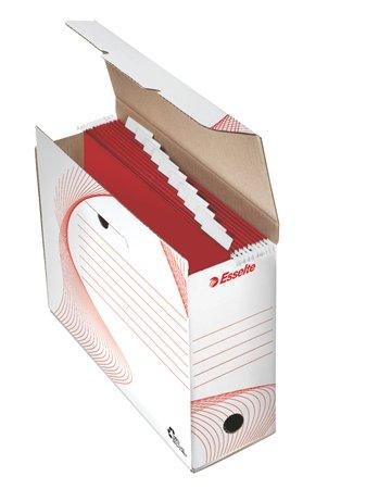 Archivačná krabica na závesné dosky, 117 mm, recyklovaný kartón, ESSELTE "Standard"
