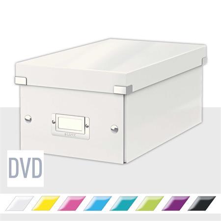 Škatuľa na DVD, LEITZ "Click&Store", biela