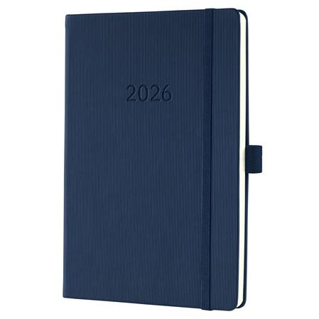 Diár, A5, týždenný, 2026, tvrdá obálka, SIGEL "Conceptum", tmavomodrý